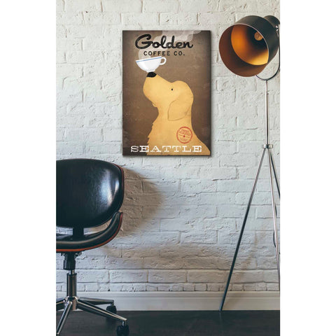 Image of 'Golden Coffee Co' by Ryan Fowler, Canvas Wall Art,18 x 26
