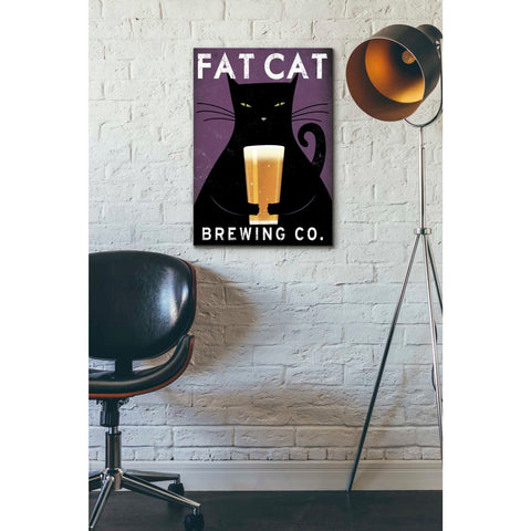 Image of 'Cat Brewing no City' by Ryan Fowler, Canvas Wall Art,18 x 26