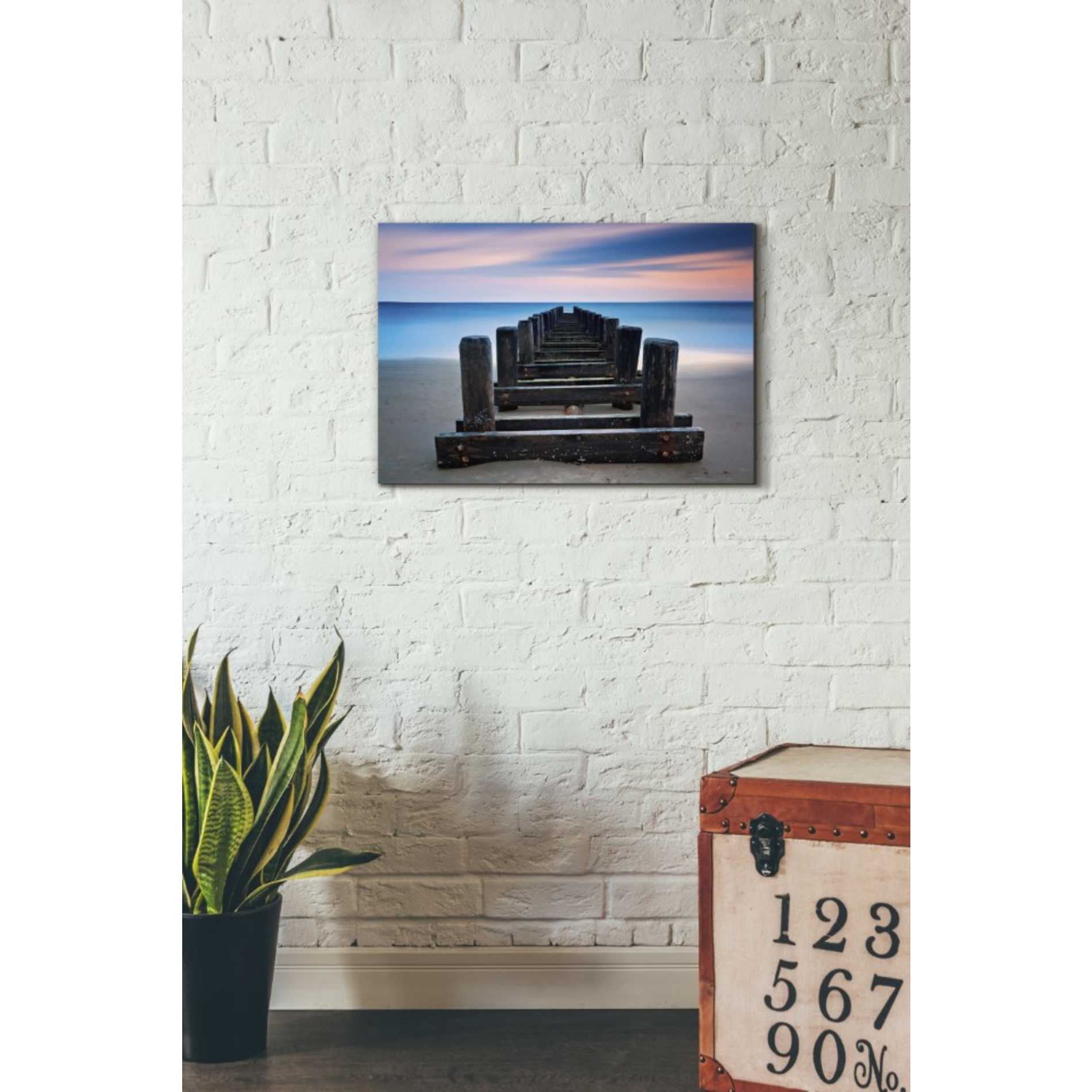 'Coney Island Pier' by Katherine Gendreau, Giclee Canvas Wall Art