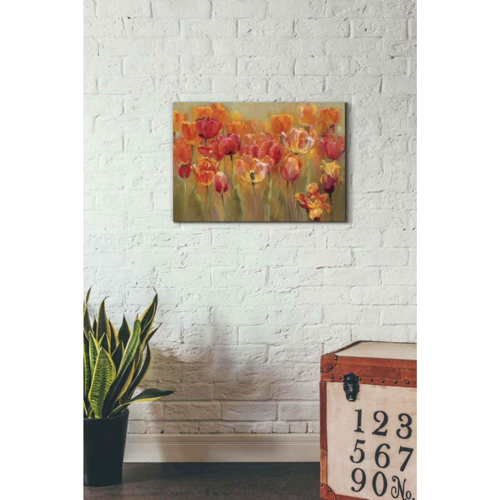 'Tulips in the Midst III' by Marilyn Hageman, Canvas Wall Art,26 x 18