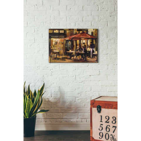 Image of 'Bistrot a Vins Warm' by Marilyn Hageman, Canvas Wall Art,26 x 18