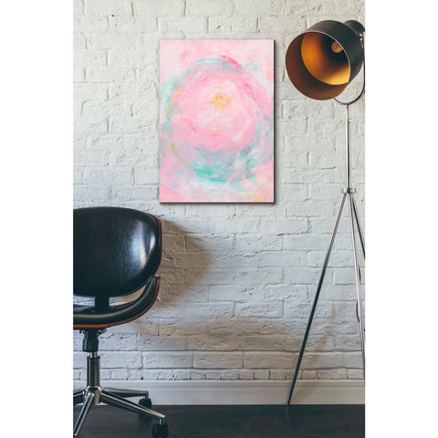 Image of 'Pink Peony' Canvas Wall Art,18 x 26