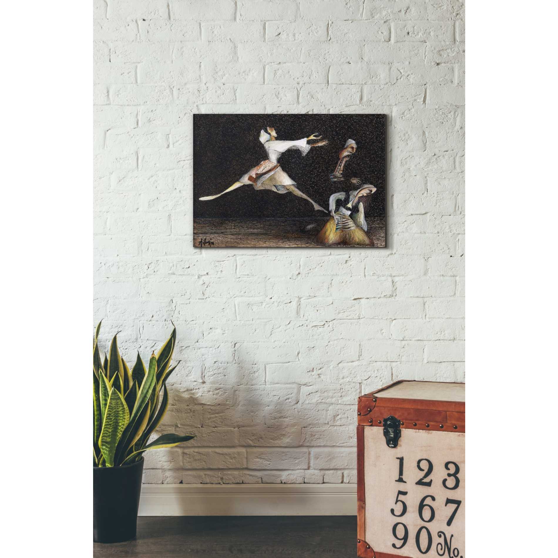 'Cuca e Maleve' by Samedin Asllani, Canvas Wall Art,24 x 20