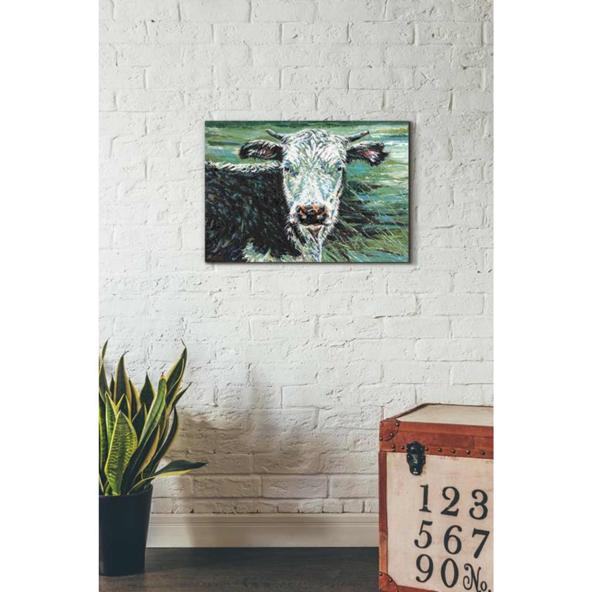 'Marshland Cow I' by Carolee Vitaletti Giclee Canvas Wall Art