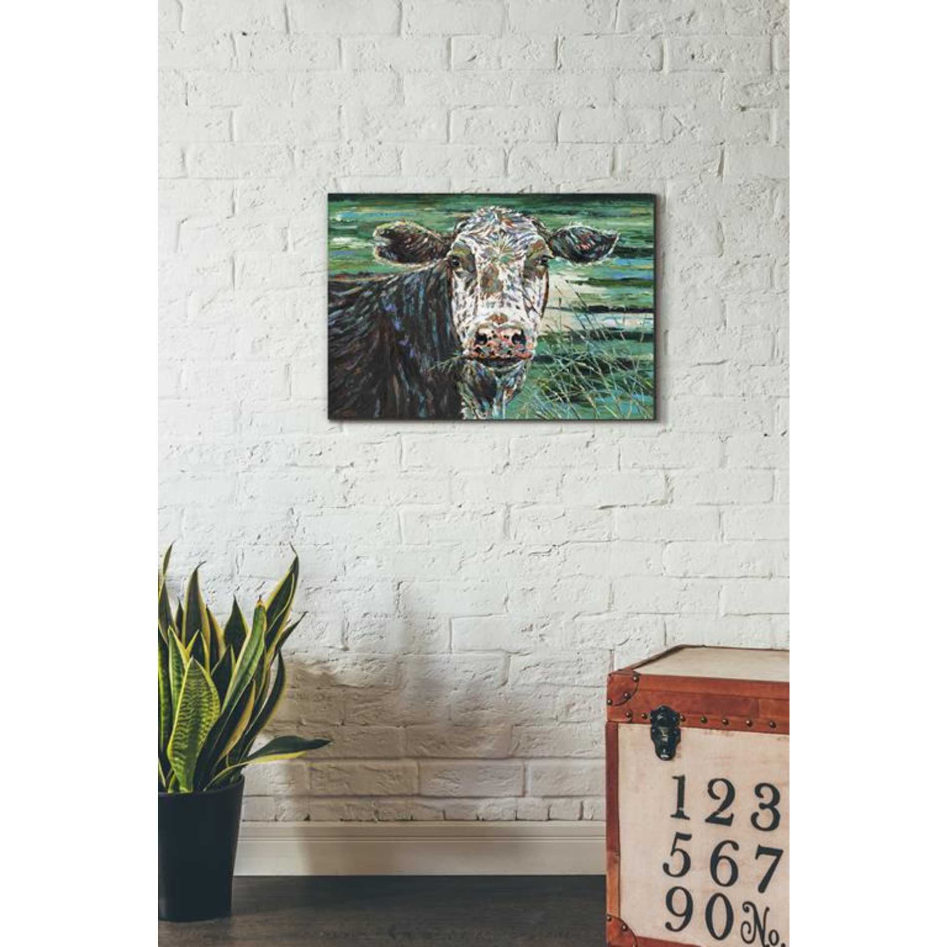 'Marshland Cow II' by Carolee Vitaletti Giclee Canvas Wall Art