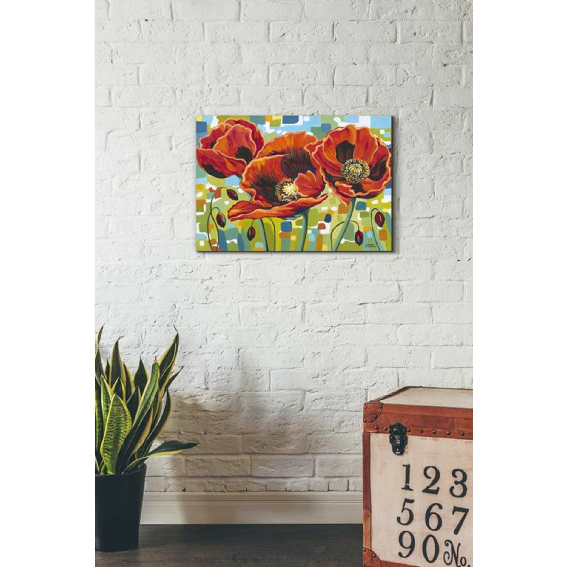 'Vivid Poppies III' by Carolee Vitaletti Giclee Canvas Wall Art