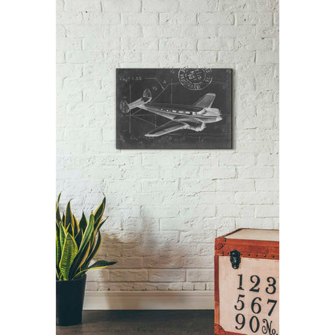 Image of 'Flight Schematic IV' by Ethan Harper Canvas Wall Art,26 x 18