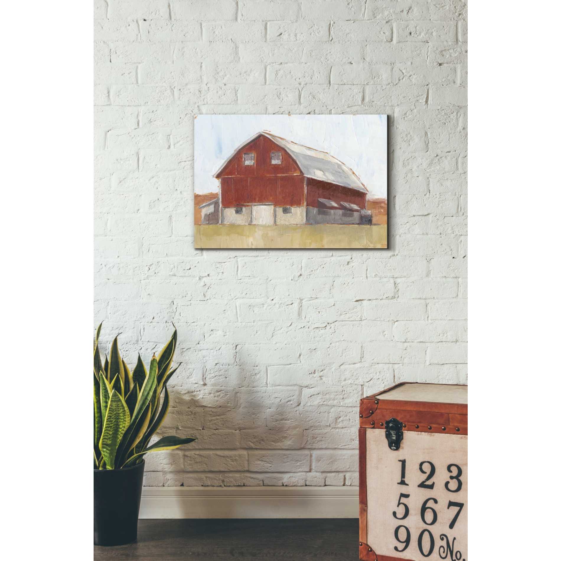 'Rustic Red Barn II' by Ethan Harper Canvas Wall Art,26 x 18
