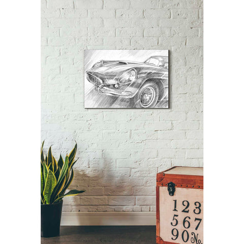 Image of 'Sports Car Study II' by Ethan Harper Canvas Wall Art,26 x 18