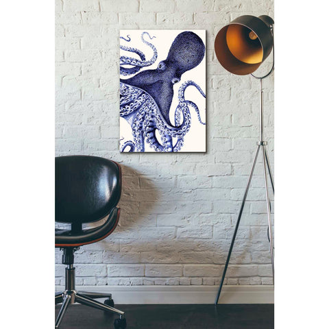 Image of 'Landscape Blue Octopus' by Fab Funky Giclee Canvas Wall Art