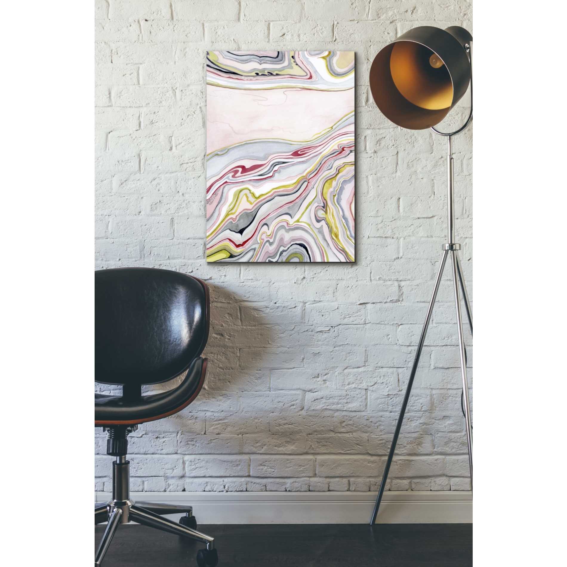 'Watercolor Marbling I' by Grace Popp Canvas Wall Art,18 x 26