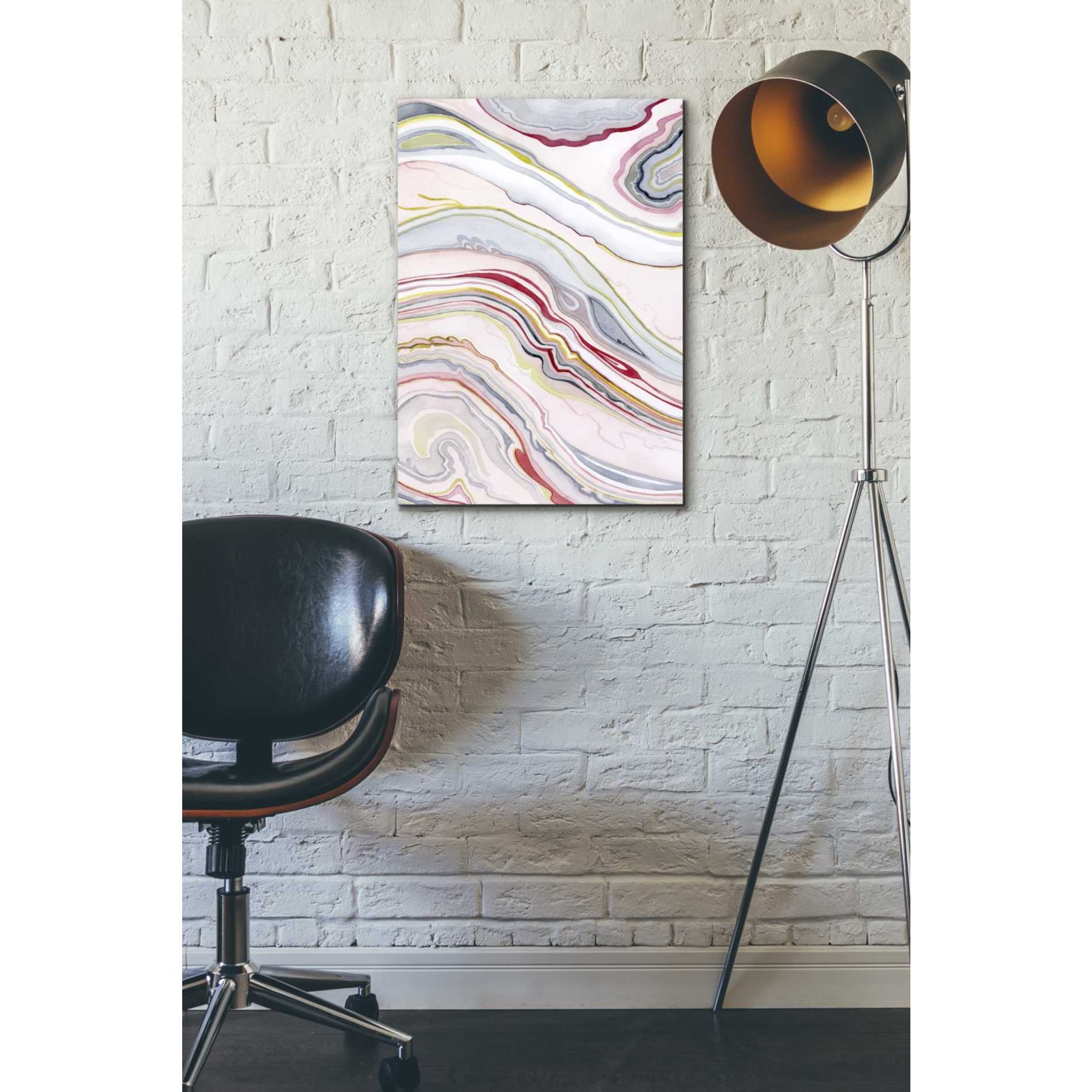 'Watercolor Marbling II' by Grace Popp Canvas Wall Art,18 x 26