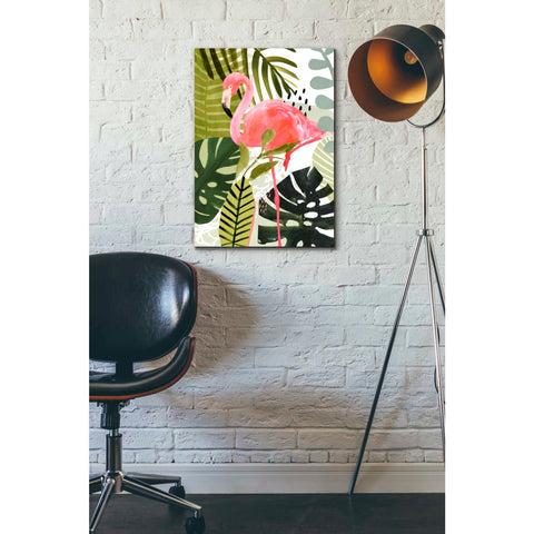 Image of 'Flamingo Forest I' by Victoria Borges Canvas Wall Art,18 x 26