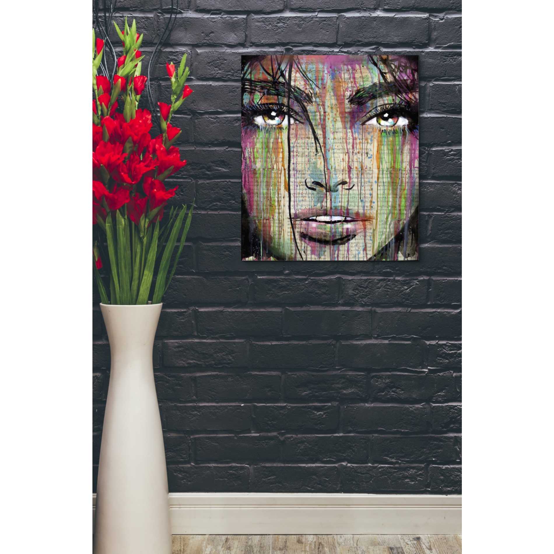 'Dark Kisses' by Loui Jover, Canvas Wall Art,18 x 26