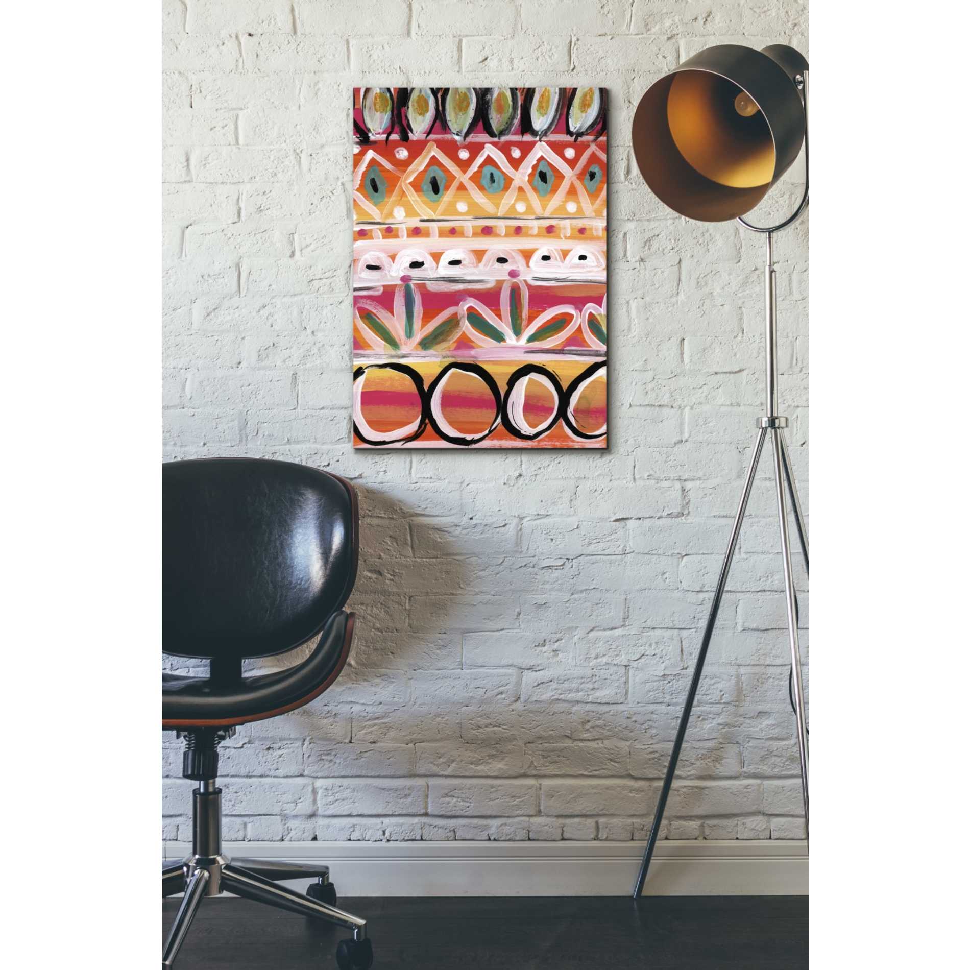 'Fiesta V' by Linda Woods, Canvas Wall Art,18 x 26