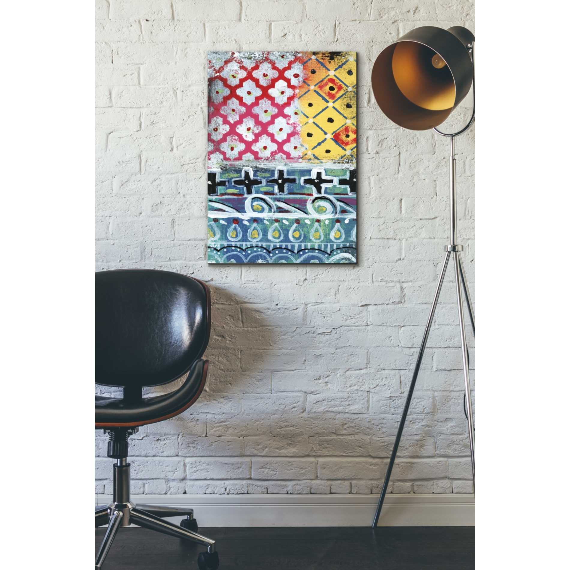 'Pattern Painting VI' by Linda Woods, Canvas Wall Art,18 x 26