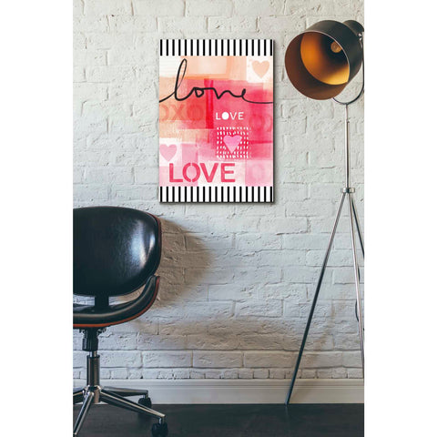 Image of 'Love Vertical' by Linda Woods, Canvas Wall Art,18 x 26