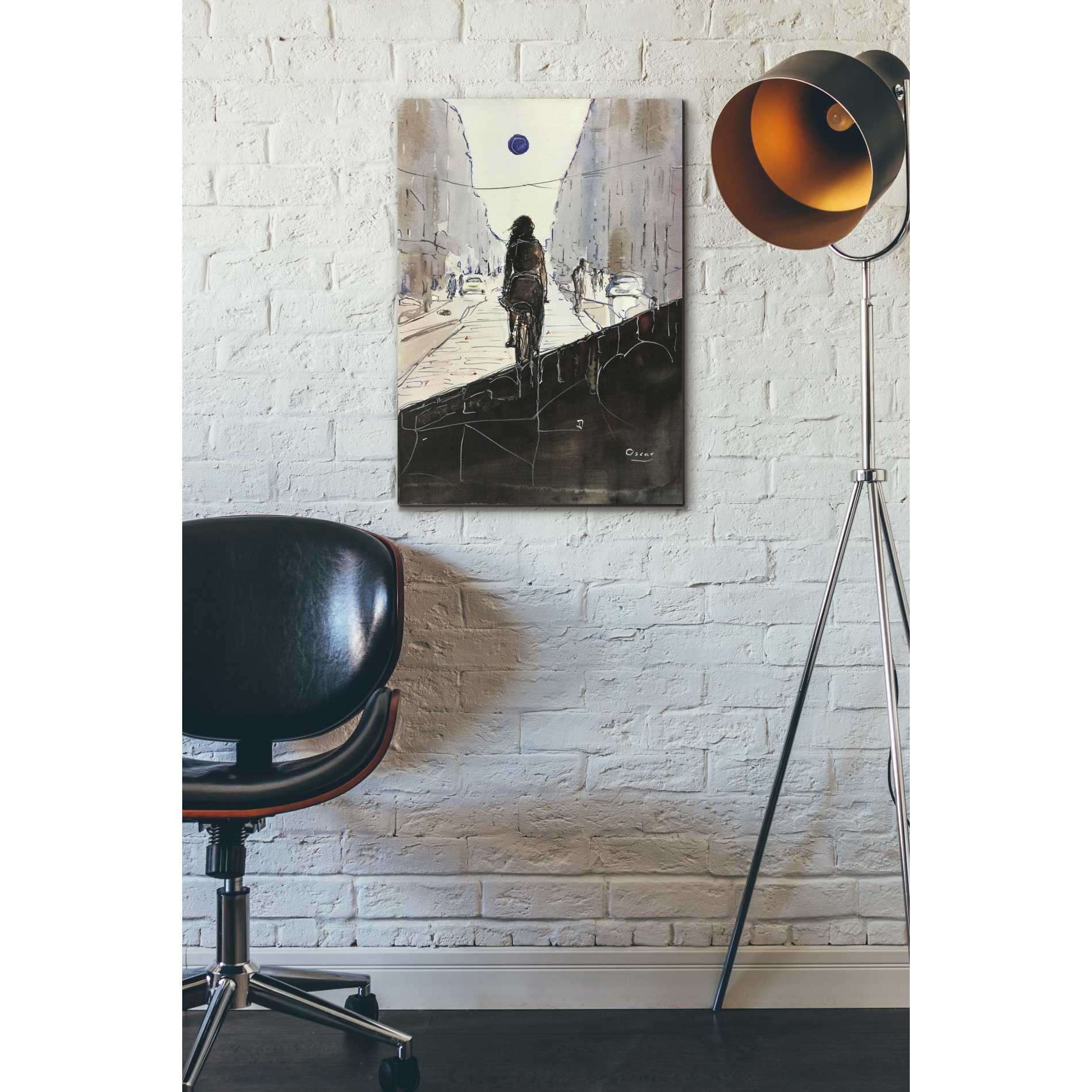 'The Divide' by Oscar Alvarez Pardo, Canvas Wall Art,18 x 26