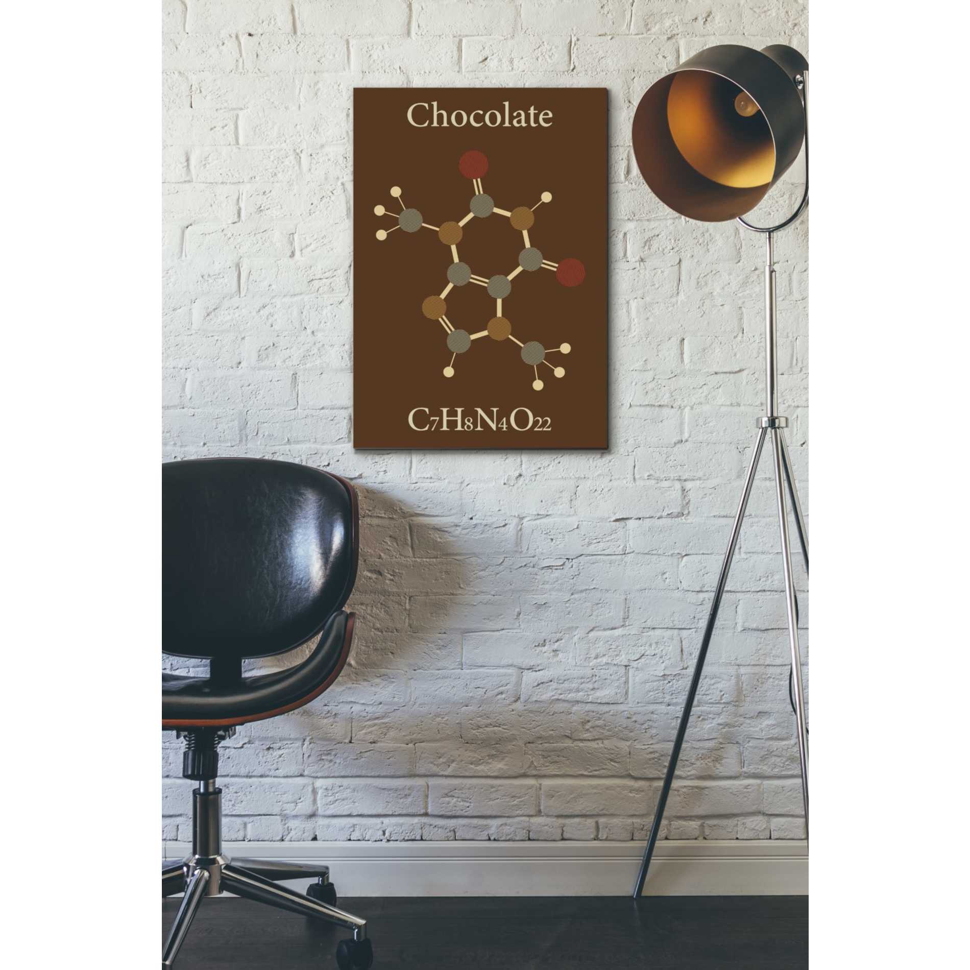 'Chocolate Molecule' Canvas Wall Art,18 x 26