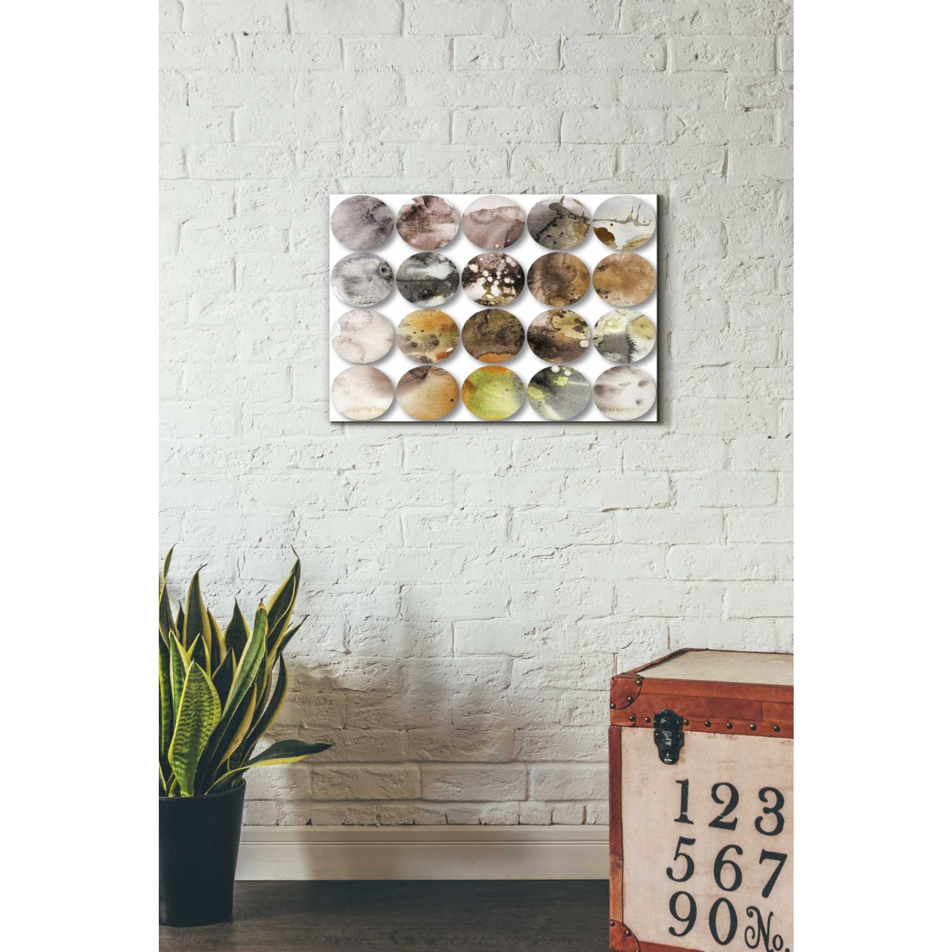'Watercolor Colorful Circles 3' by Irena Orlov, Canvas Wall Art,26 x 18