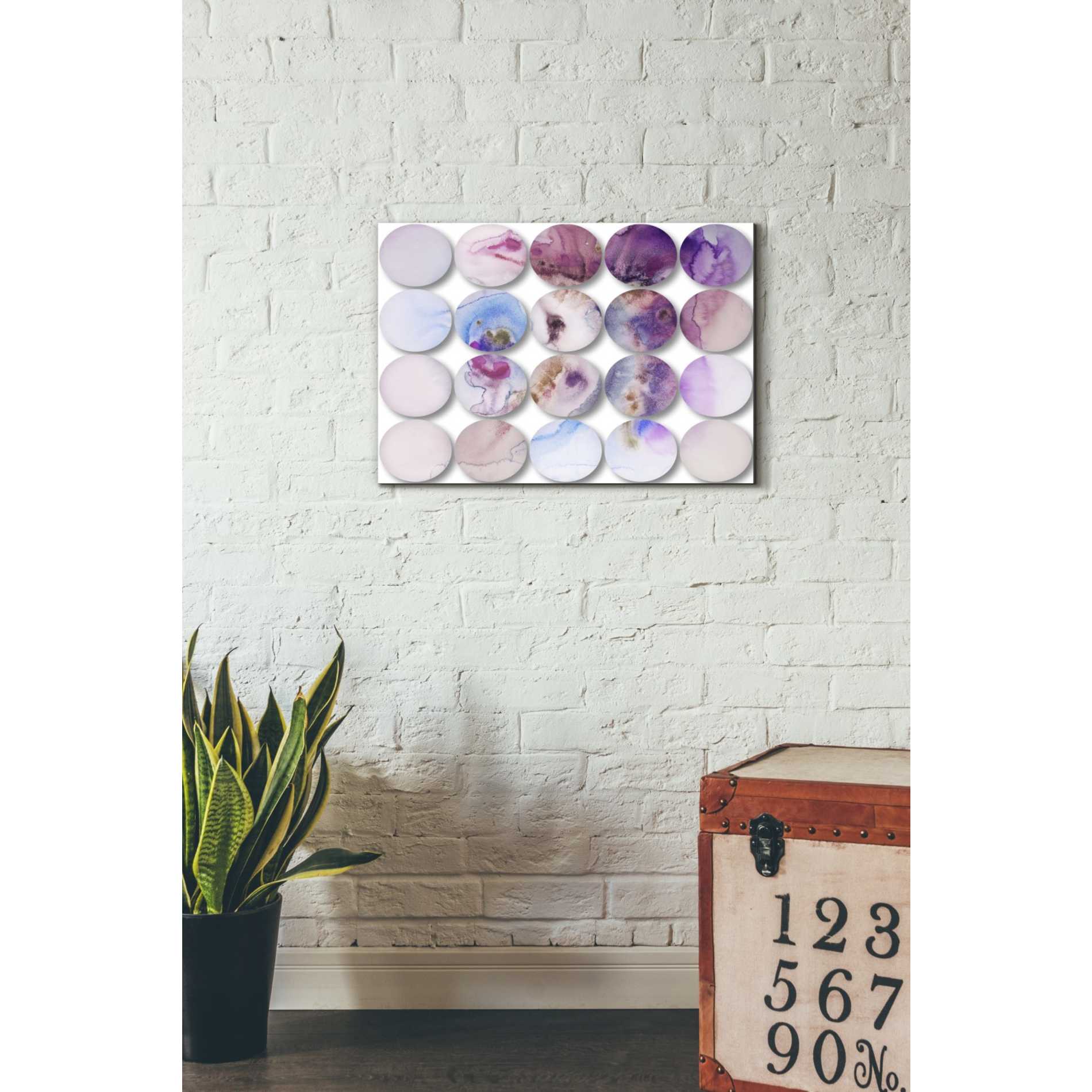 'Watercolor Colorful Circles 6' by Irena Orlov, Canvas Wall Art,26 x 18