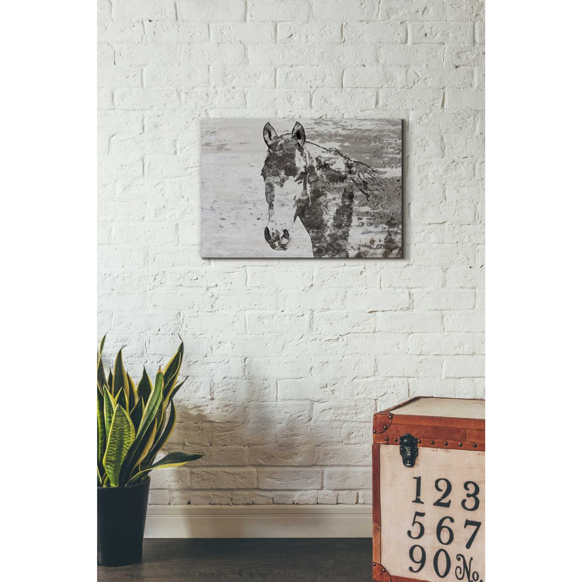 'Portrait of a Horse' by Irena Orlov, Canvas Wall Art,26 x 18