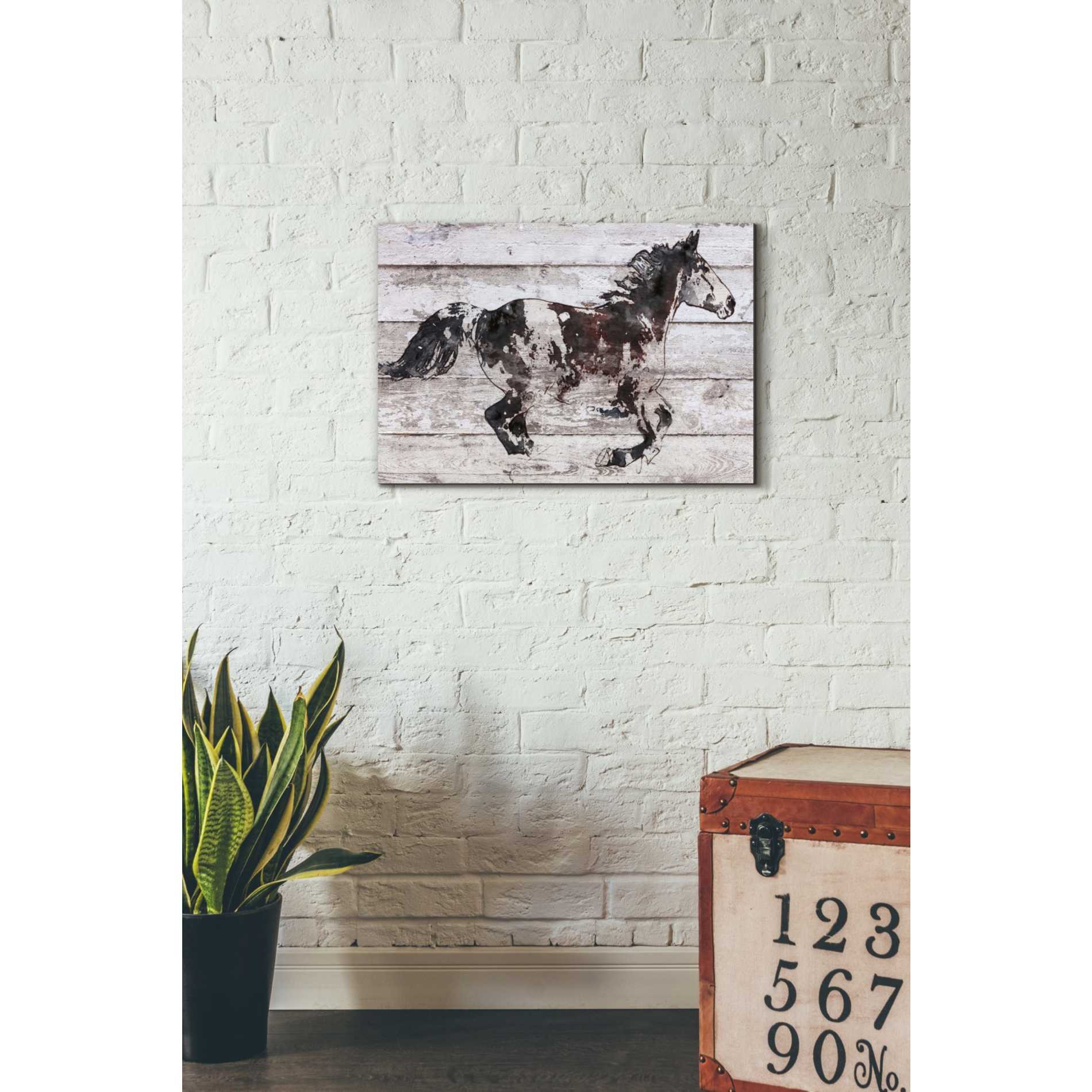 'Running Arabian Horse' by Irena Orlov, Canvas Wall Art,26 x 18