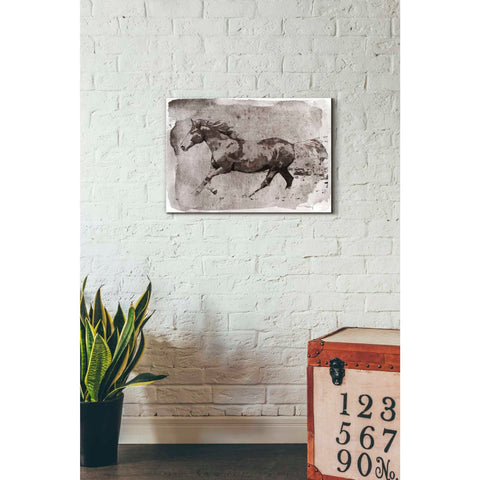Image of 'Brown Horse Running' by Irena Orlov, Canvas Wall Art,26 x 18