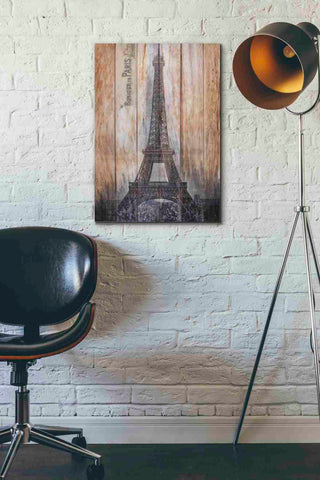 Image of 'Rustic Eiffel Tower' by Karen Smith, Canvas Wall Art,18x26