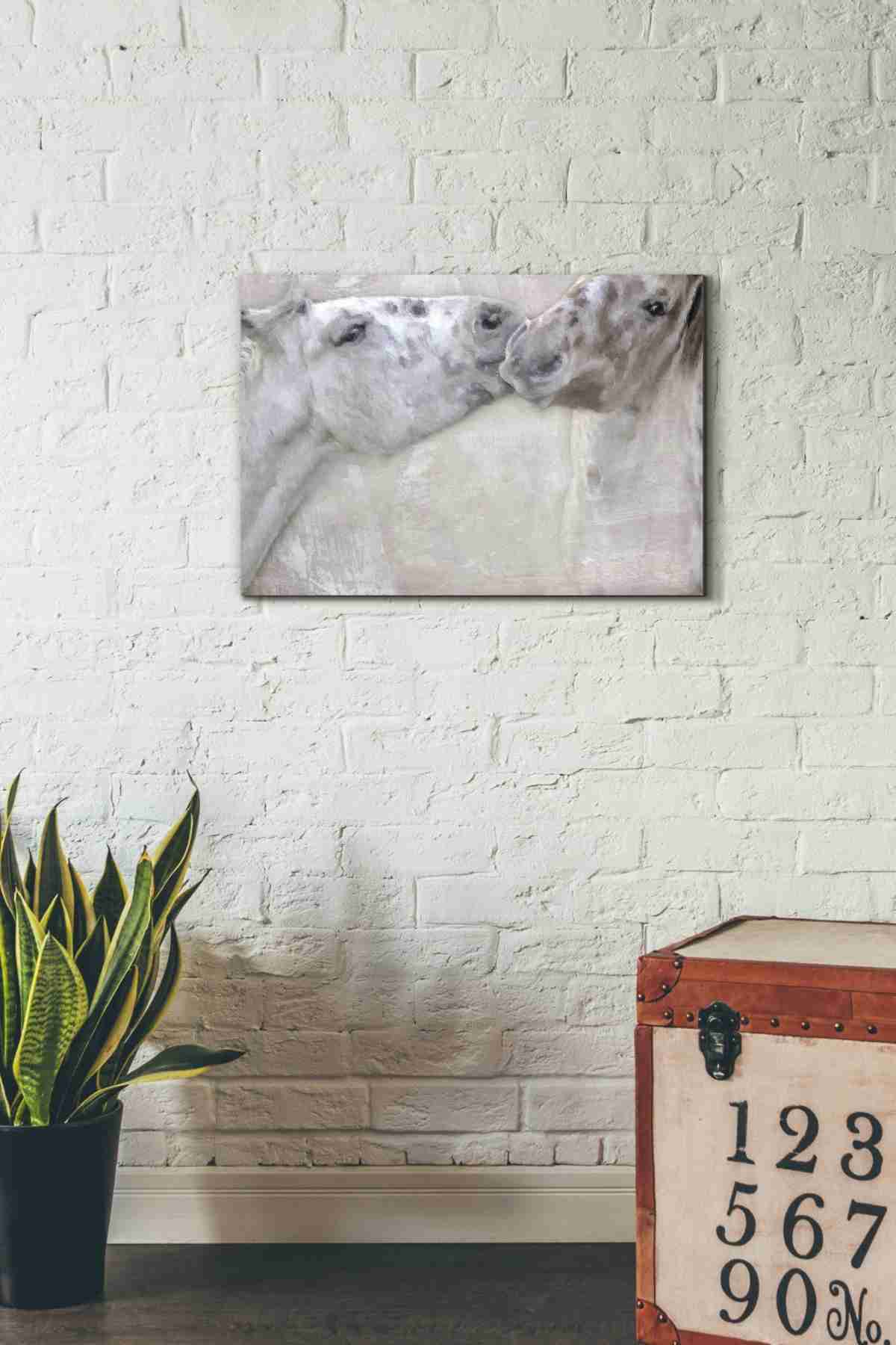 'Horsin'' by Karen Smith, Canvas Wall Art,26x18