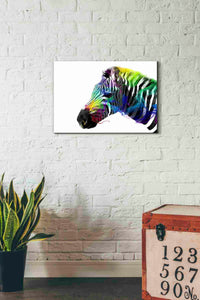 'Zebra' by Karen Smith, Canvas Wall Art,26x18