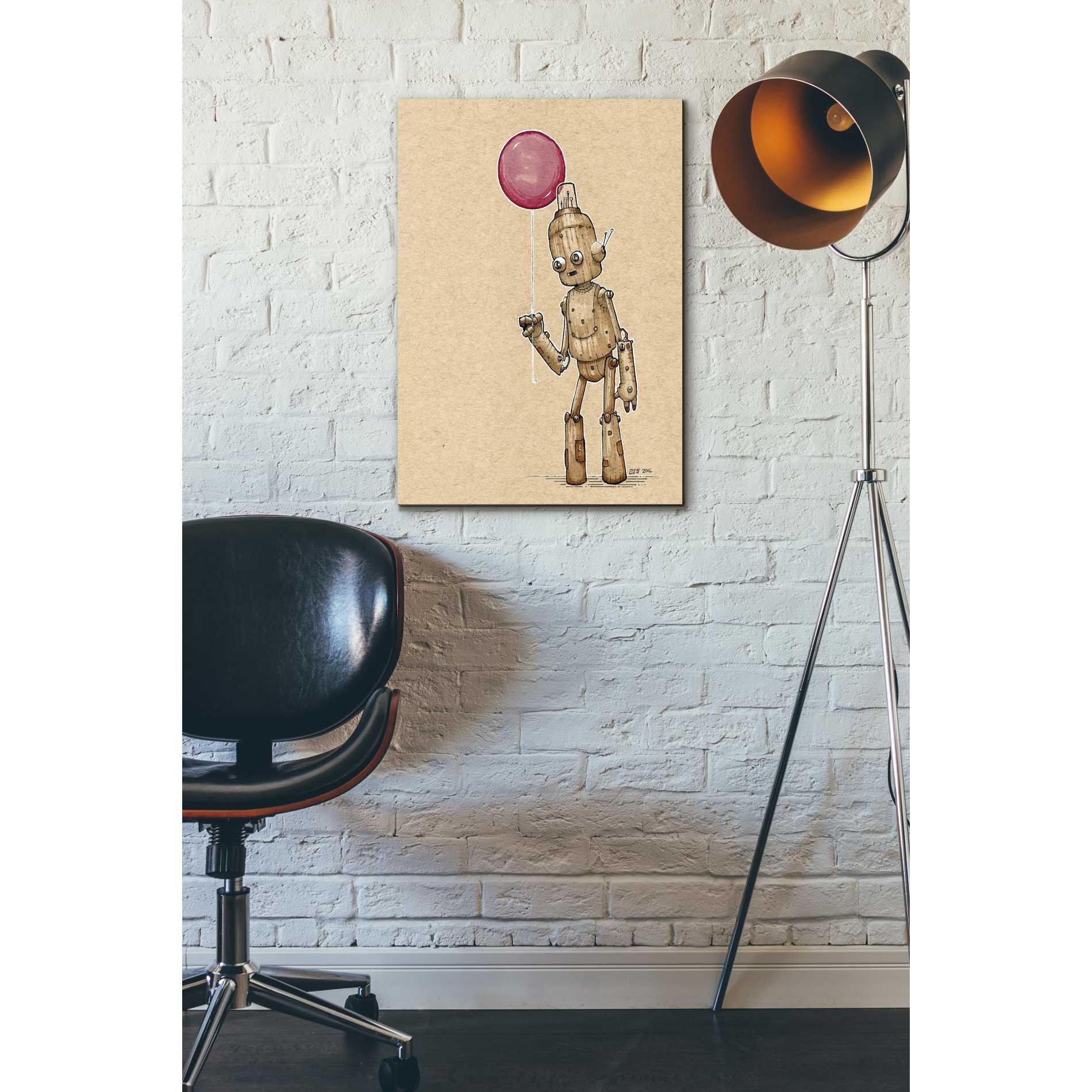 'Ink Bot Balloon' by Craig Snodgrass, Canvas Wall Art,18 x 26