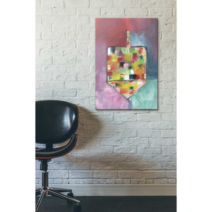 'Dreidel of Many Colors' by Linda Woods, Canvas Wall Art,18 x 26