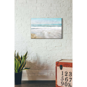 'Serene Coast Landscape' by Linda Woods, Canvas Wall Art,18 x 26