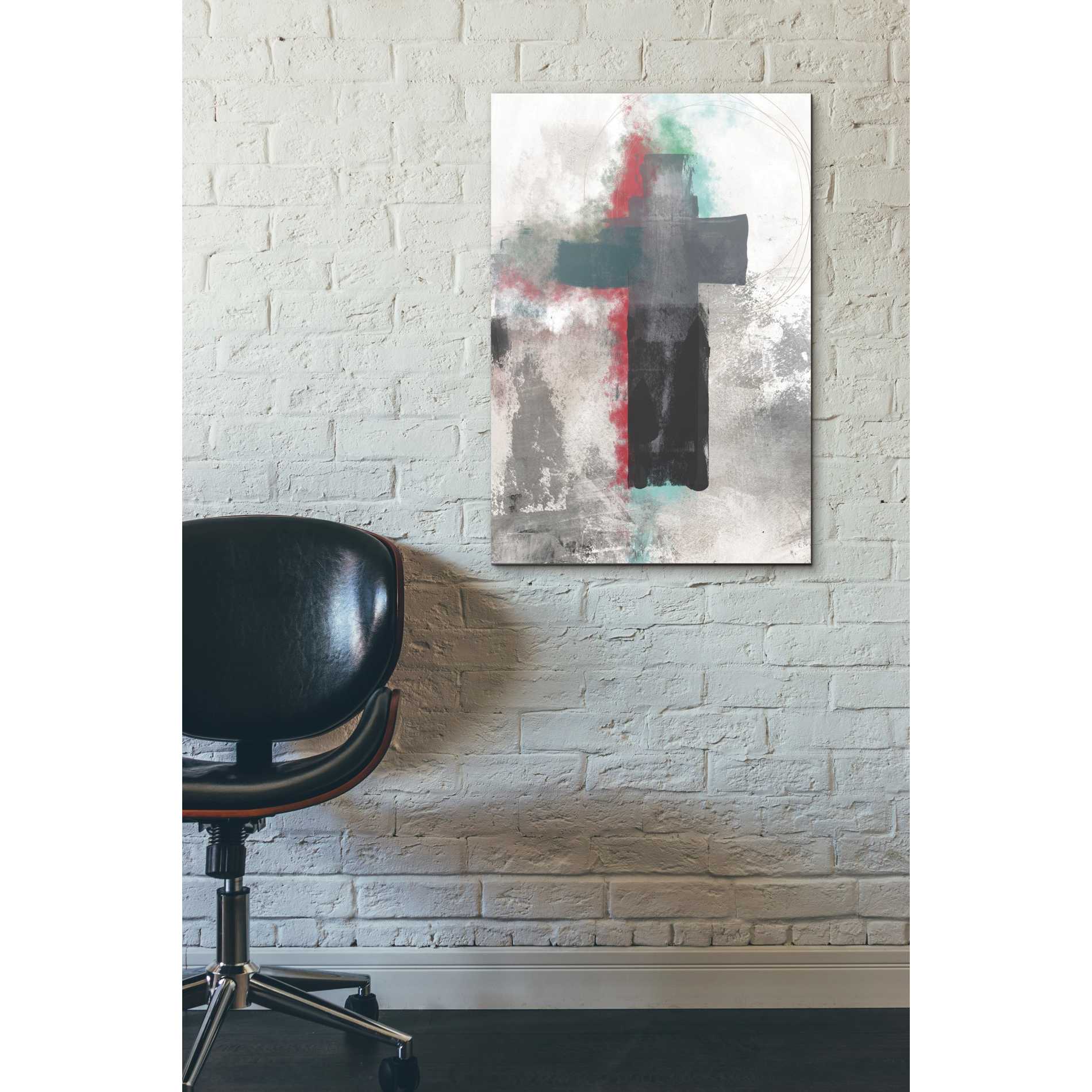 'Contemporary Cross' by Linda Woods, Canvas Wall Art,18 x 26