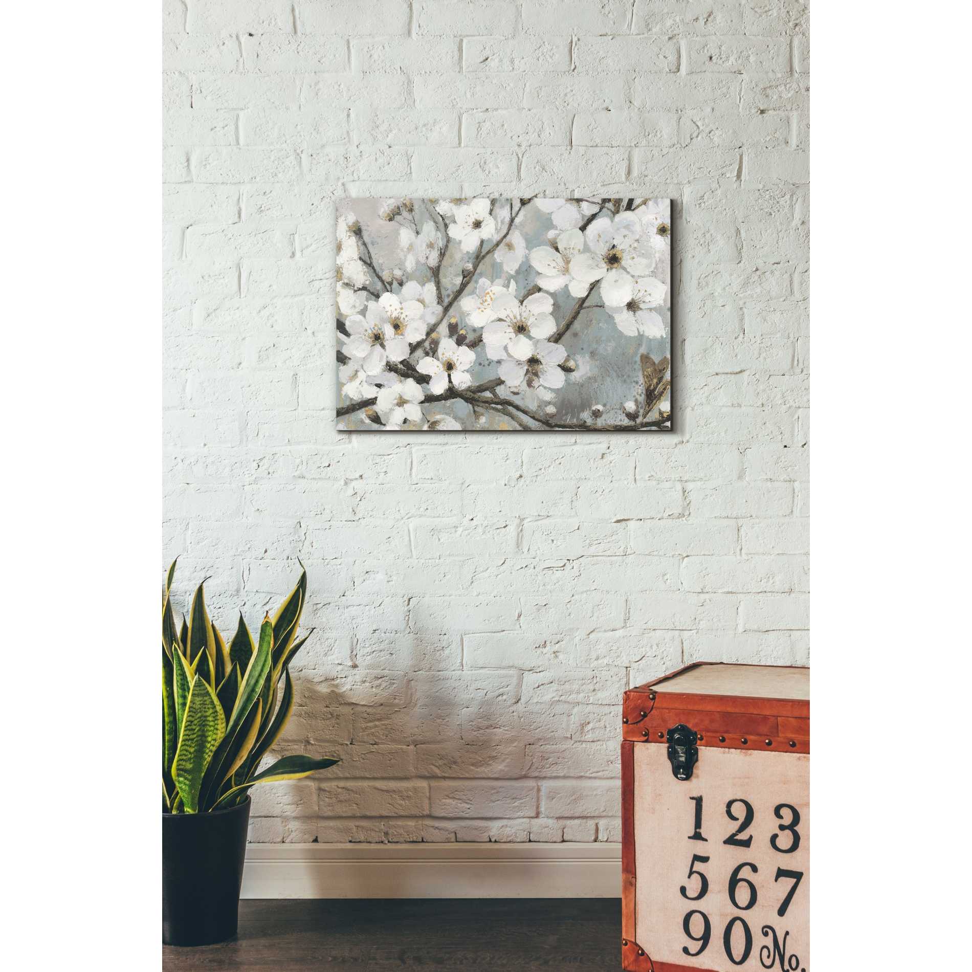 'Cherry Blossoms I BLUE' by James Wiens, Canvas Wall Art,18 x 26