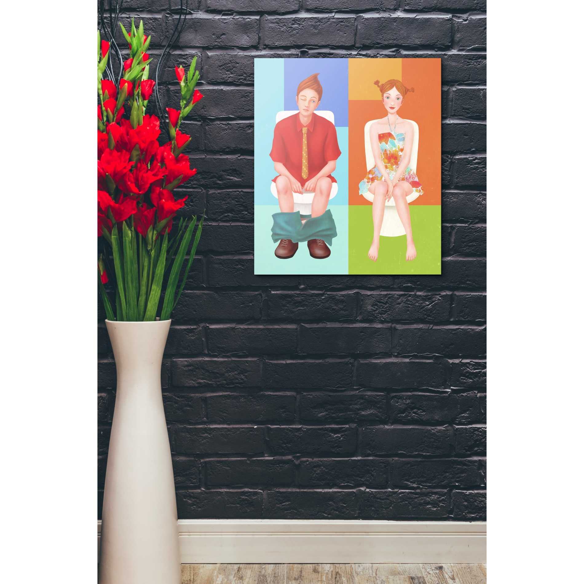 'Boy Meets Girl' by Sai Tamiya, Canvas Wall Art,20 x 24