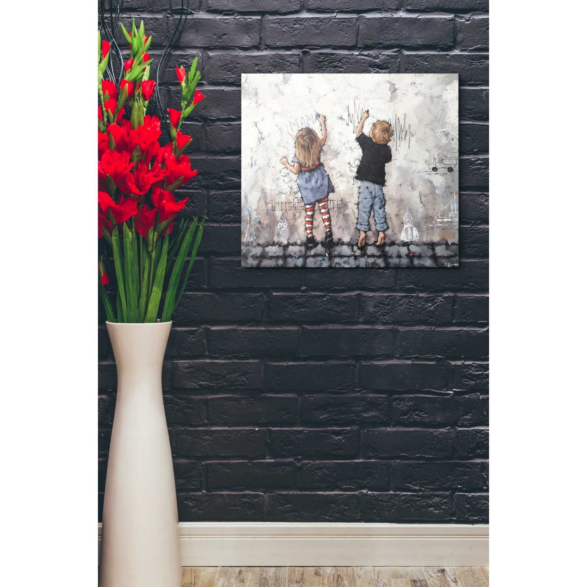 'Wall Graffiti' by Alexander Gunin, Canvas Wall Art,20 x 24