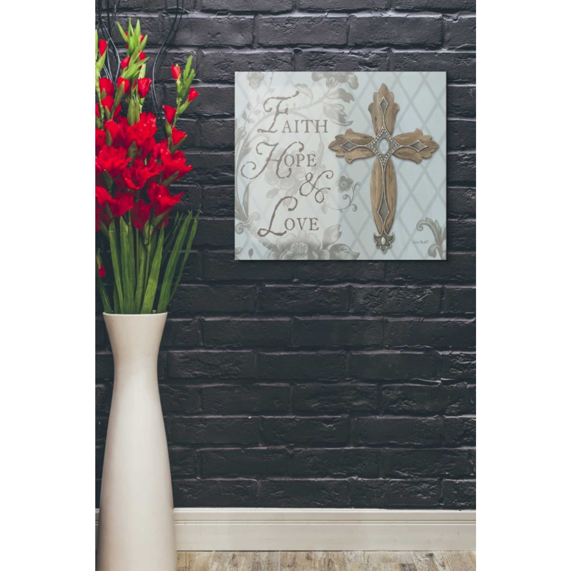 'Faith Hope Love' by Lisa Audit, Canvas Wall Art,,20 x 24