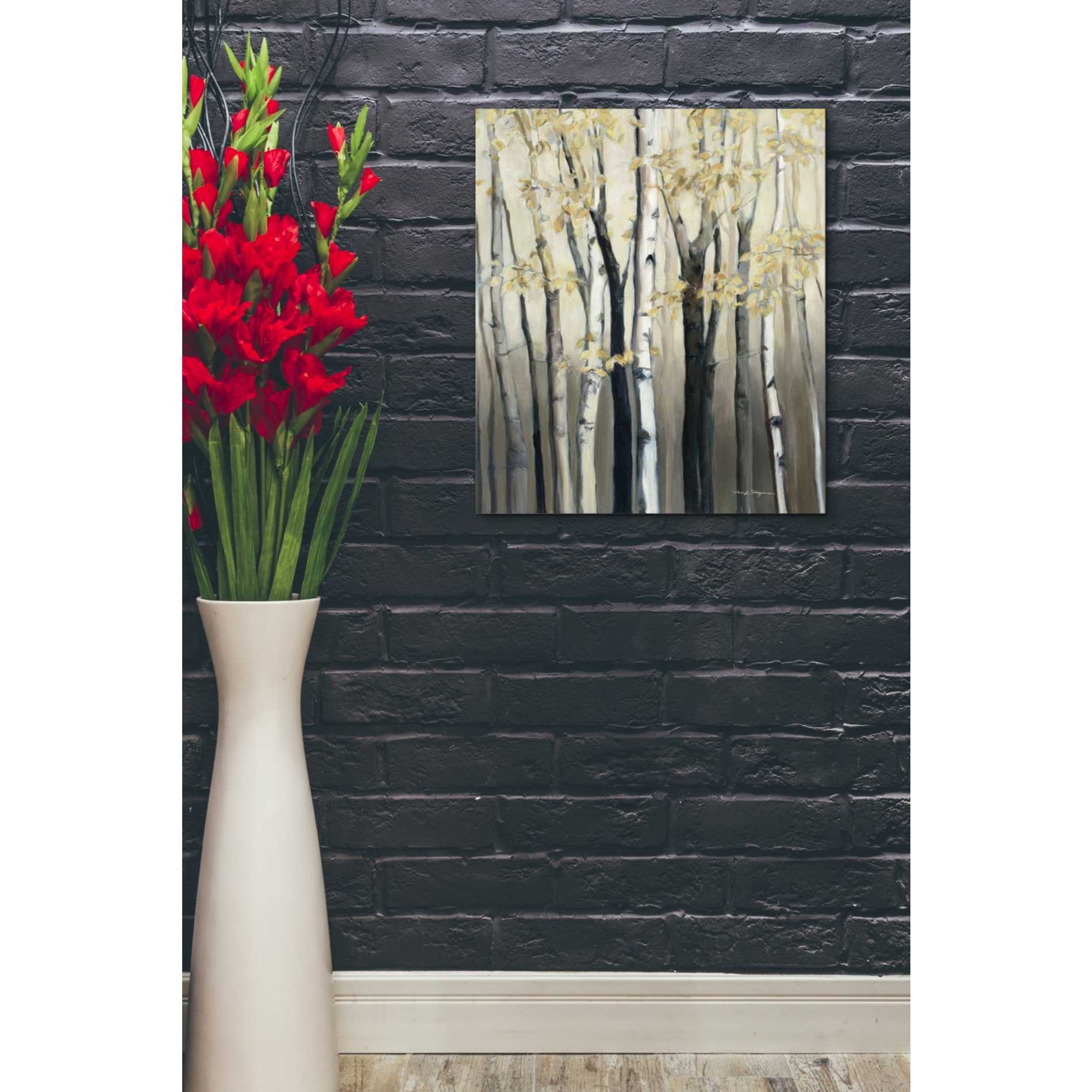 'Golden Birch I' by Marilyn Hageman, Canvas Wall Art,20 x 24