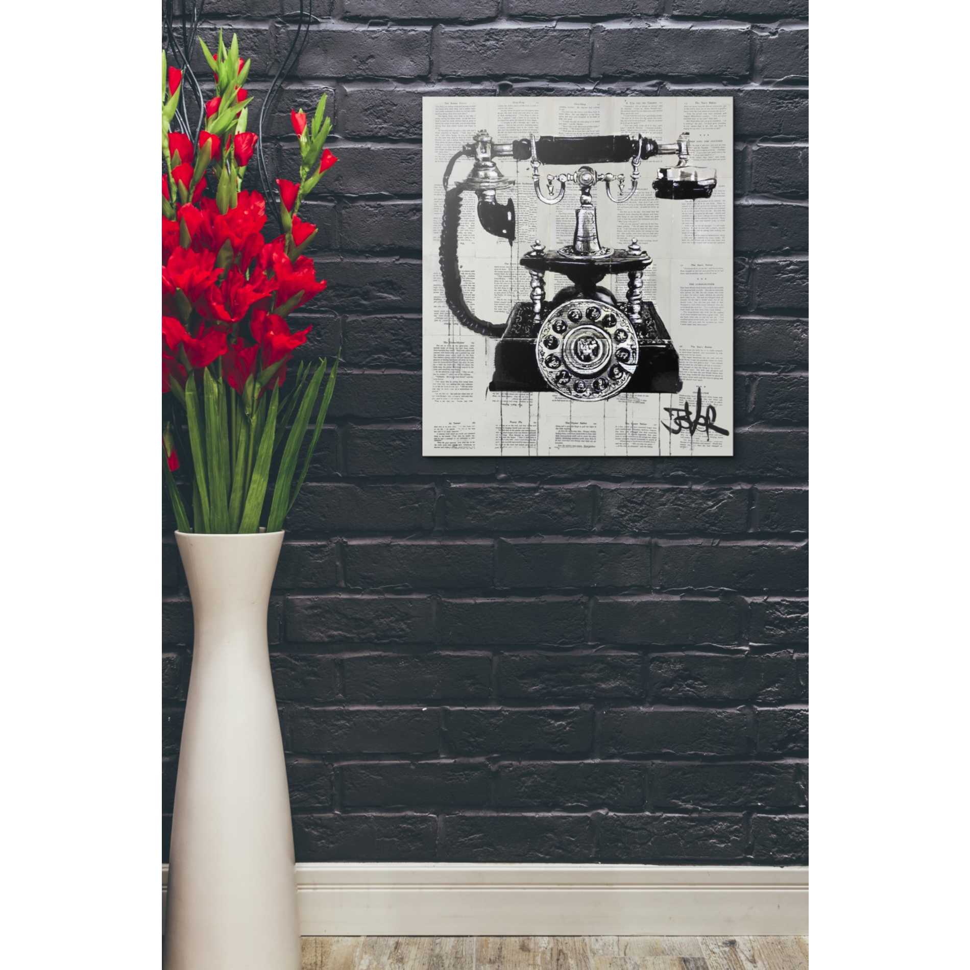 'Ring Ring' by Loui Jover, Canvas Wall Art,20 x 24