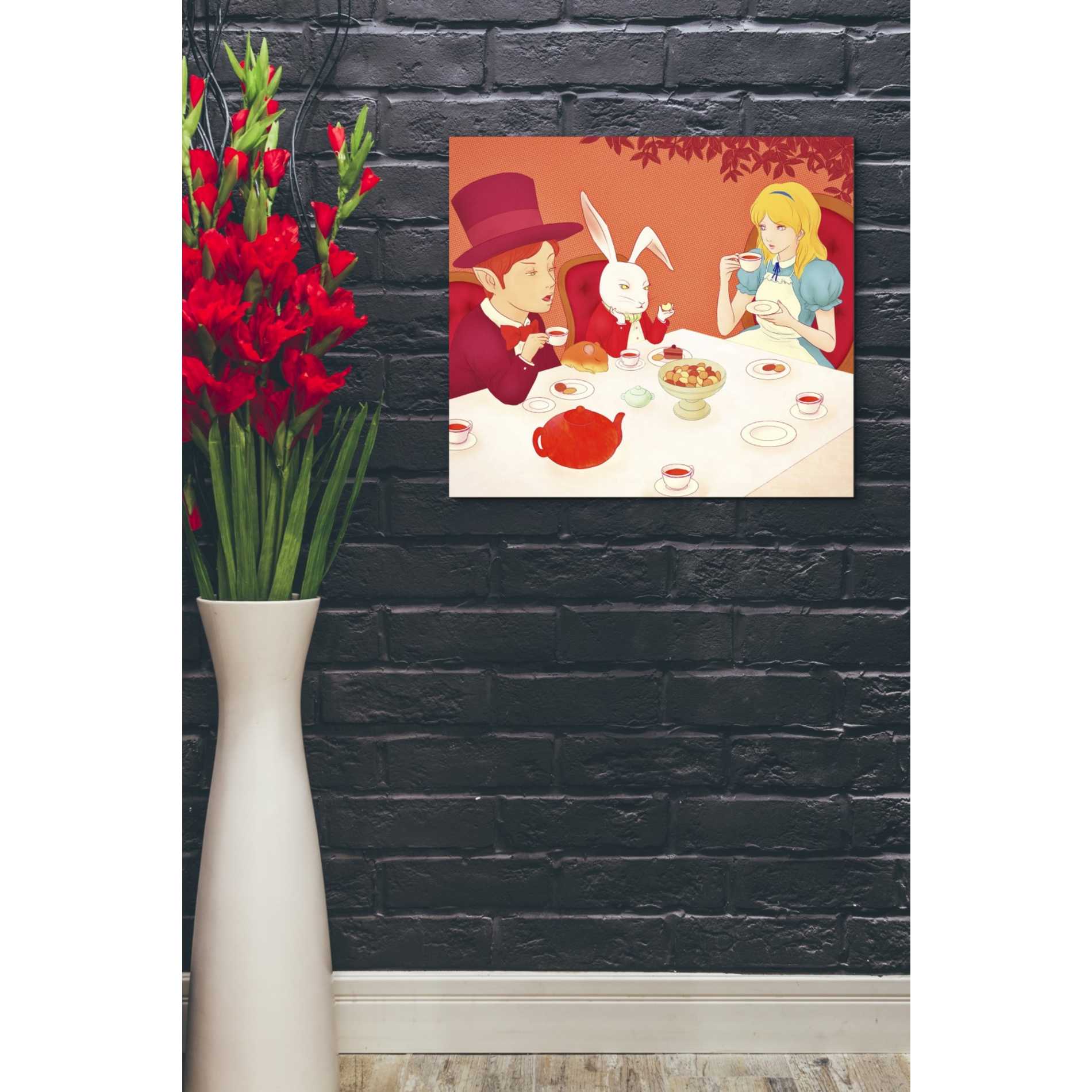 'Alice's Tea Party' by Sai Tamiya, Canvas Wall Art,24 x 20