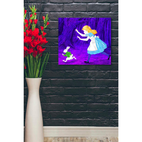 Image of 'Alice's and the Rabbit' by Sai Tamiya, Canvas Wall Art,24 x 20