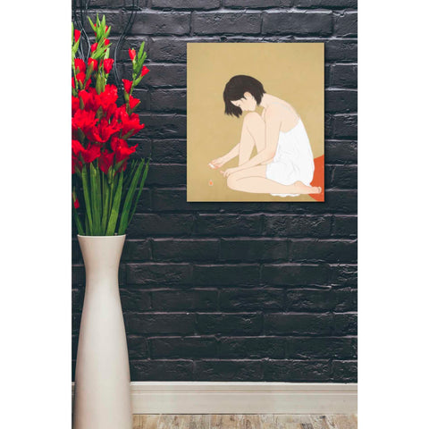 Image of 'A Woman Painting a Pedicure' by Sai Tamiya, Canvas Wall Art,20 x 24