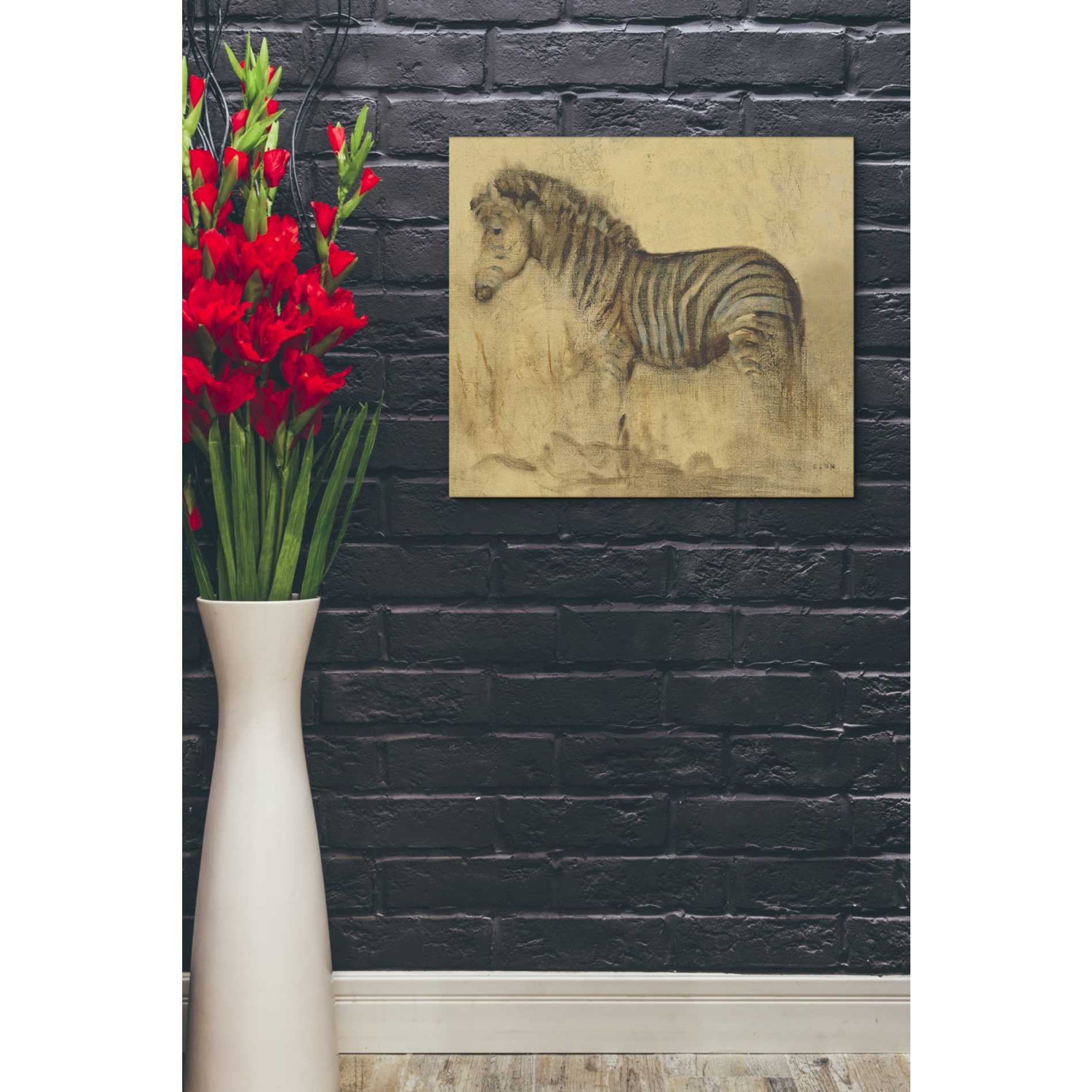 'Global Zebra Light Crop' by Cheri Blum, Canvas Wall Art,20 x 24