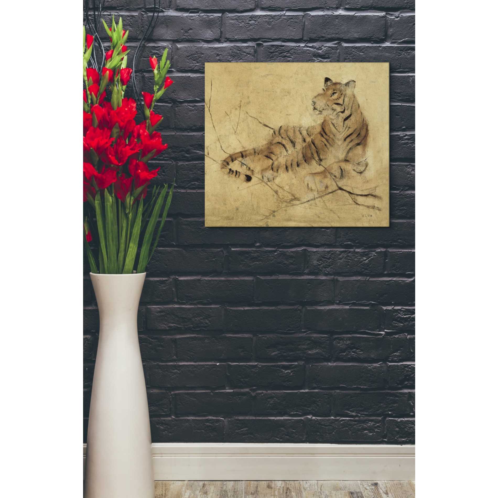 'Global Tiger Light Crop' by Cheri Blum, Canvas Wall Art,20 x 24