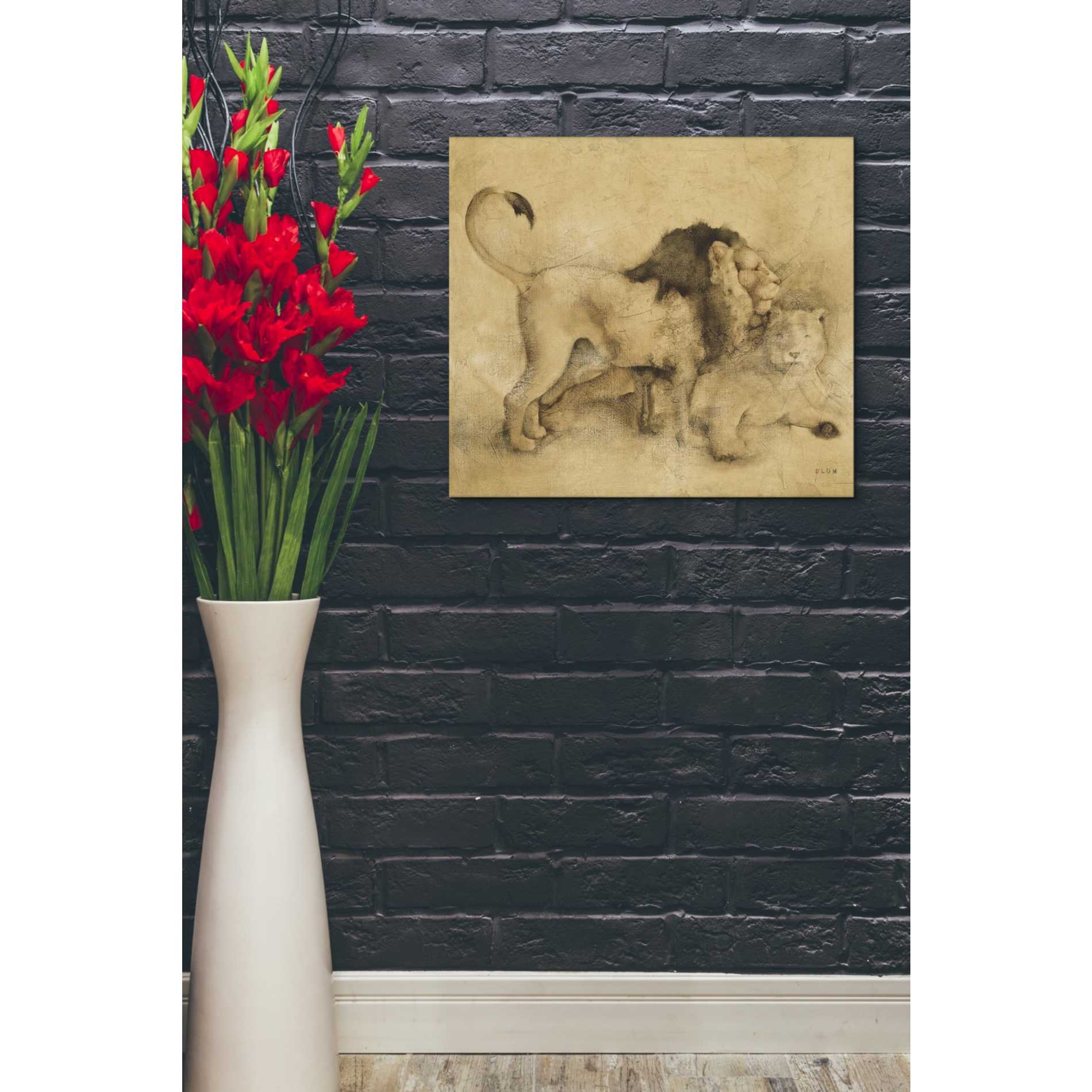 'Global Lions Light Crop' by Cheri Blum, Canvas Wall Art,20 x 24