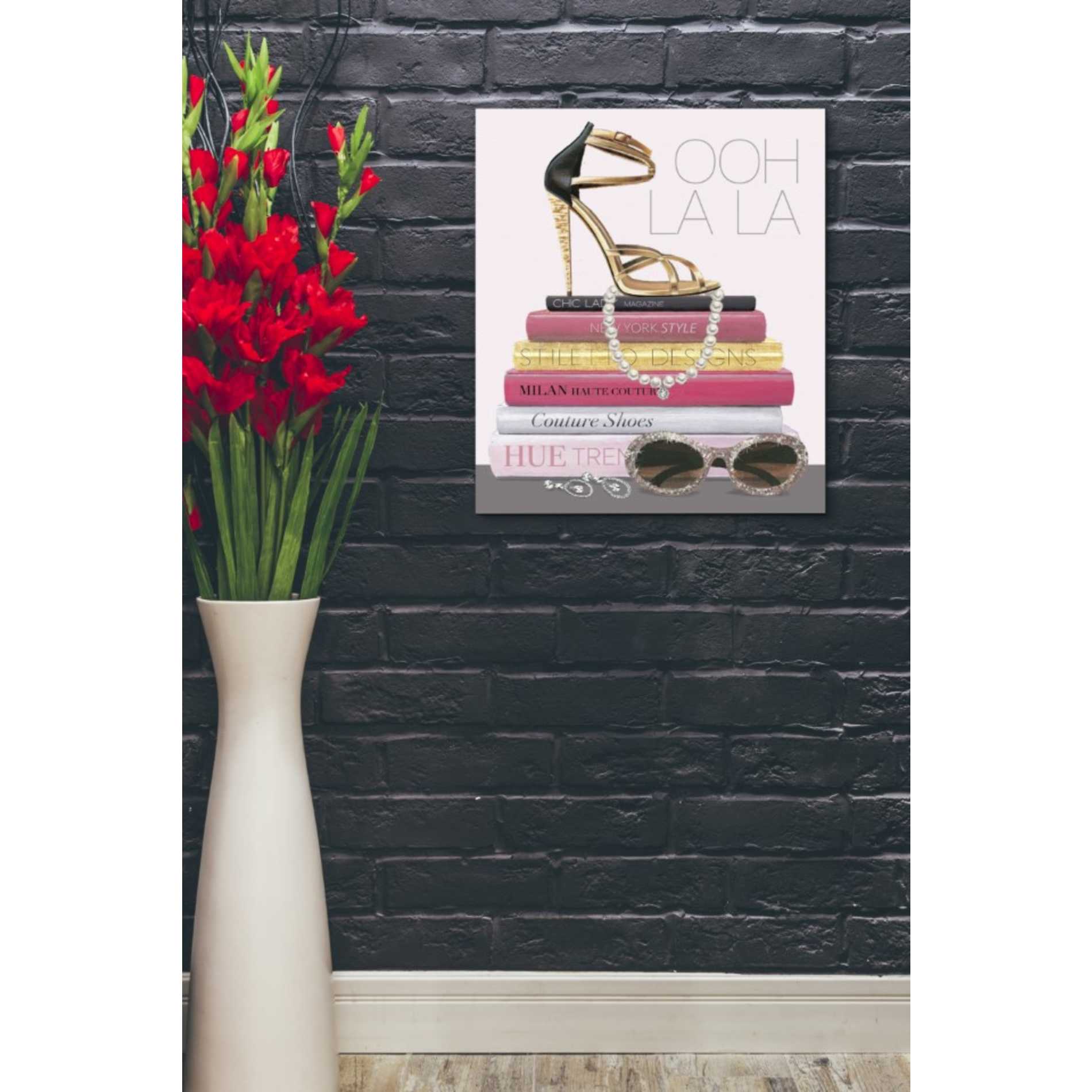 'Paris Style I Gold and Black' by Marco Fabiano, Canvas Wall Art,20 x 24