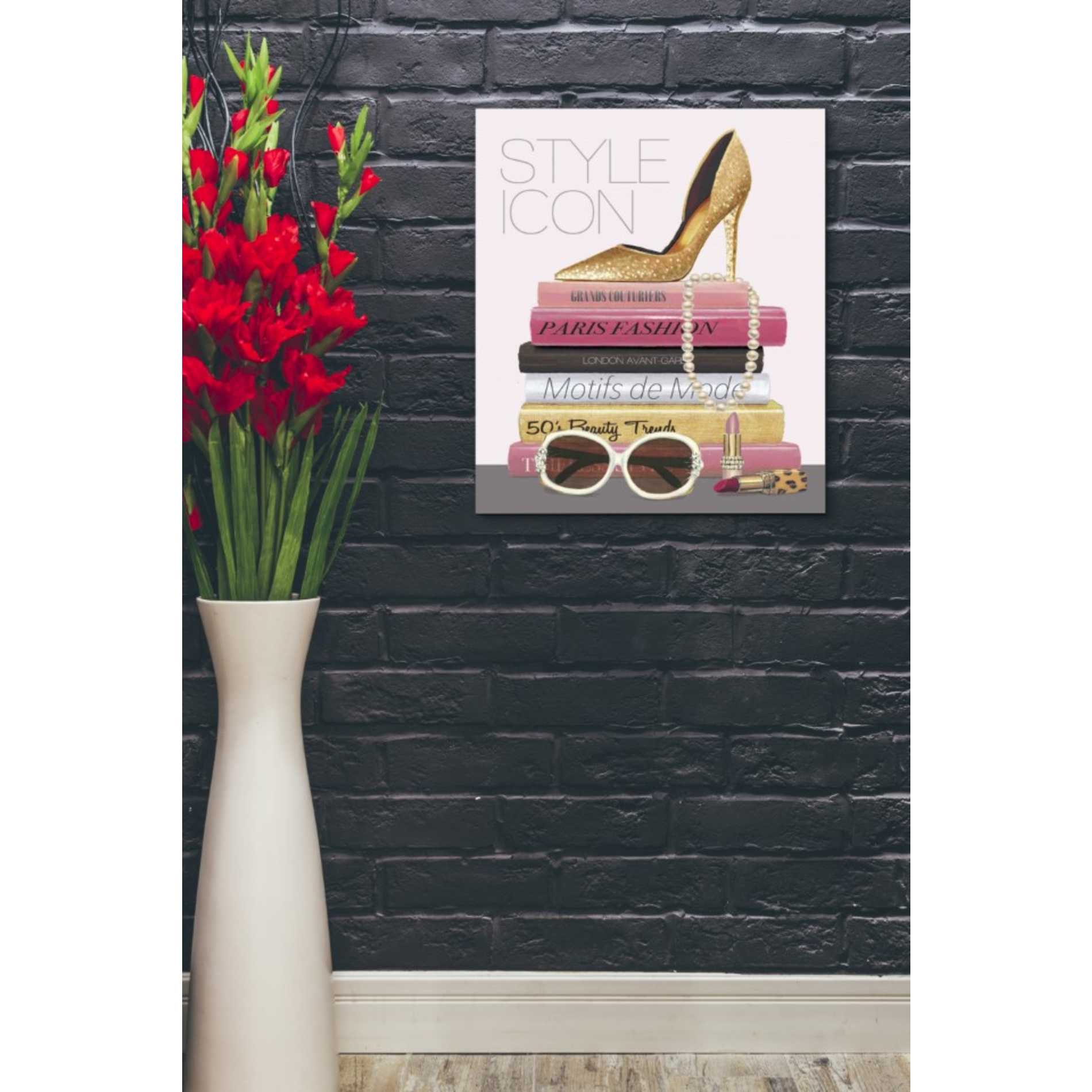 'Paris Style II Gold and Black' by Marco Fabiano, Canvas Wall Art,20 x 24