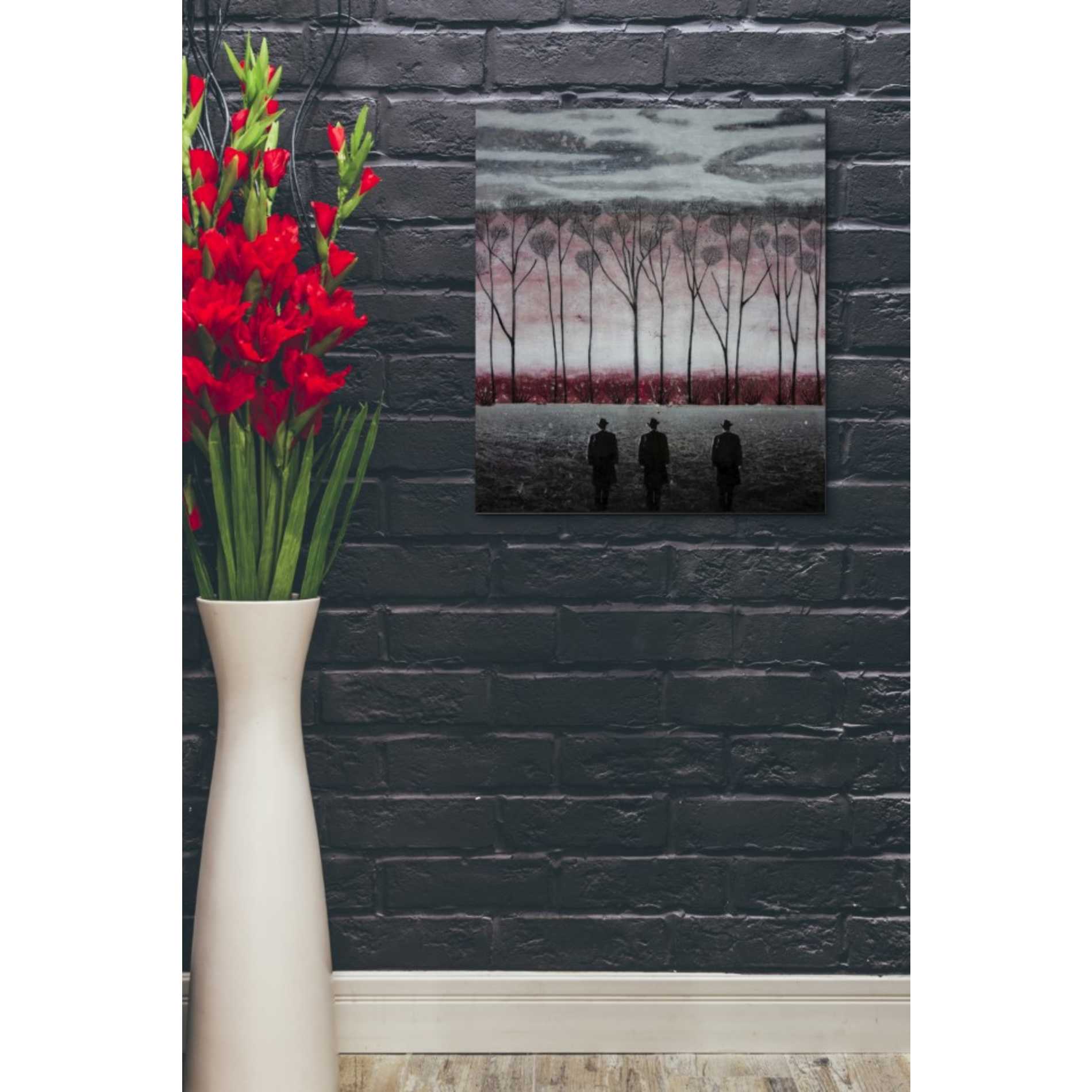 'SILENT SUITS' by DB Waterman, Giclee Canvas Wall Art